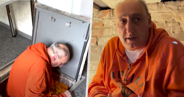 Ukrajinec Michail učí ze sklepa a hrozí, že se na něj zřítí strop! Řada učitelů se ukrývá v metru