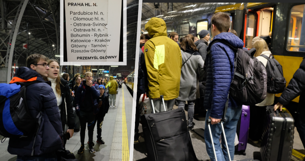 Mezi ukrajinskými uprchlíky: Takhle se loučí s Českem. Nočním vlakem z Prahy se vrací až do Kyjeva