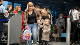 Ukrajinští uprchlíci v Drážďanech. (26. 4. 2022)