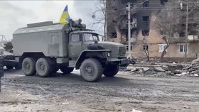 Ukrajinské síly během války na Ukrajině.