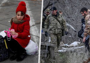 Ukrajina v zimě.