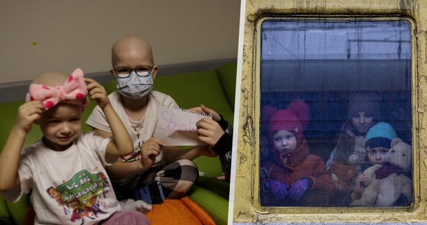 Cesta těžce nemocných dětí z Charkova: Matky volí mezi smrtí na cestě nebo pod bombami