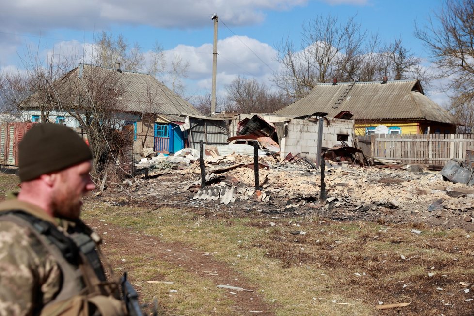 Škody v kyjevské čtvrti Lukjanivka
