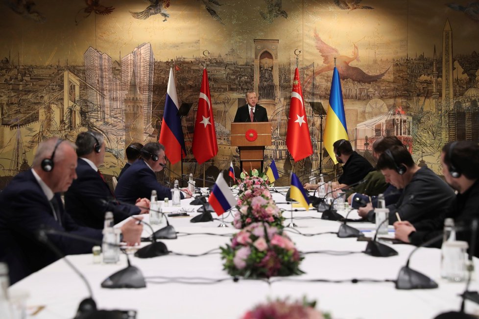 Mírová jednání mezi Ruskem a Ukrajinou v Istanbulu (29. 3. 2022)