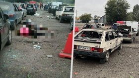 Ruský útok na humanitární konvoj v Záporoží (30.9.2022)