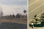 Statečný Ukrajinec se postavil do cesty konvoji vojenských vozů: Připomíná ikonickou fotografii z roku 1989.