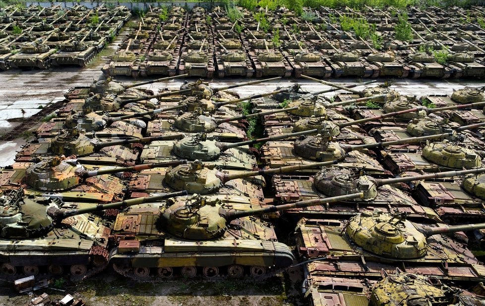 Kdyby byly tanky dobře opečovávány, mohly by být ještě funkční.