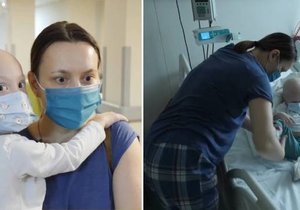Máma Tatjana Pachaljukova se uprostřed bombardování stará o syna Nikity (4), která má leukémii a downův syndrom. Z Ukrajiny nemůže uprchnout kvůli synově léčbě.