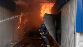 Ruský útok na tržnici ve městě Slovjansk (5. 7. 2022)