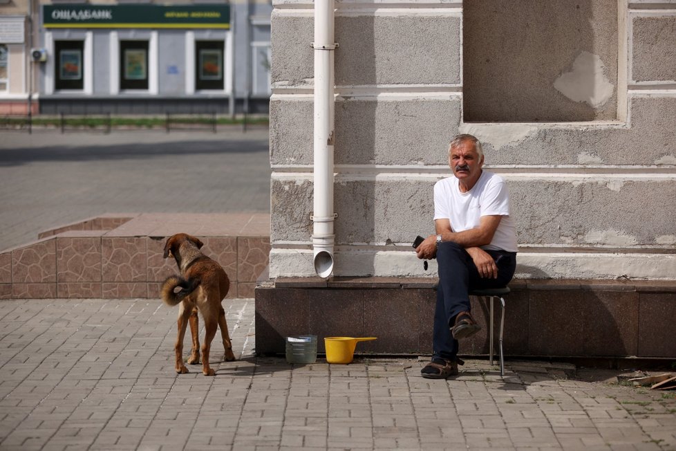 Město Bachmut v Doněcké oblasti (20. 5. 2022)