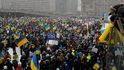 Toronto: Kanadský protest proti ruskému tažení na Ukrajině (27.2.2022)