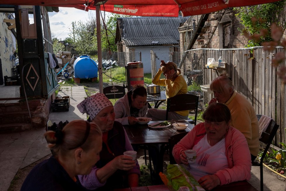 Město Irpiň na Ukrajině (14. 5. 2022)