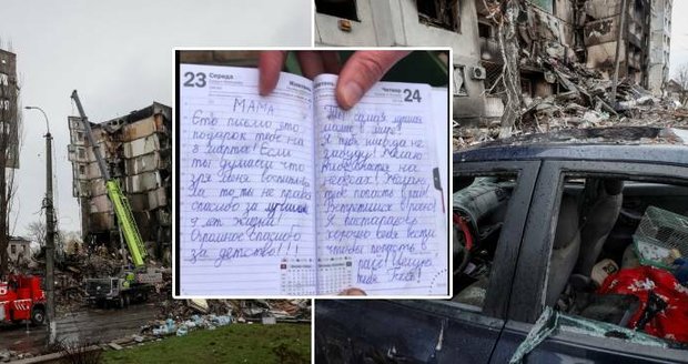 Máma zemřela při ruském ostřelování: Sejdeme se v nebi, napsala jí dcera (9) v dopise