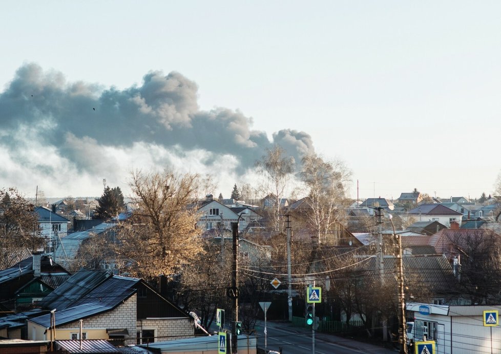Útok ukrajinského dronu v Kursku