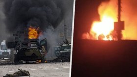Válka na Ukrajině: Po střetech ve dne následovaly v Charkově i noční přestřelky