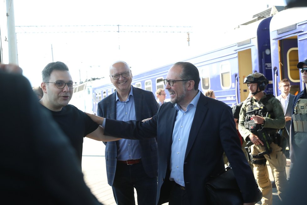 Jan Lipavský na návštěvě Kyjeva (20. 7. 2022). Foto Blesk - Martin Přibyl