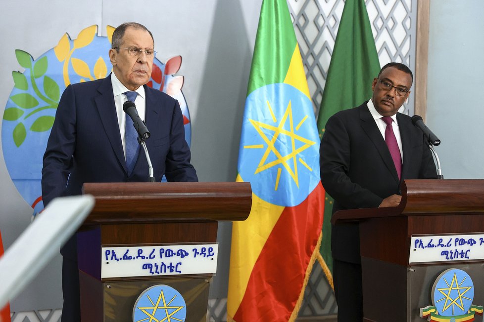 Lavrov v Etiopii (27. 7. 2022)