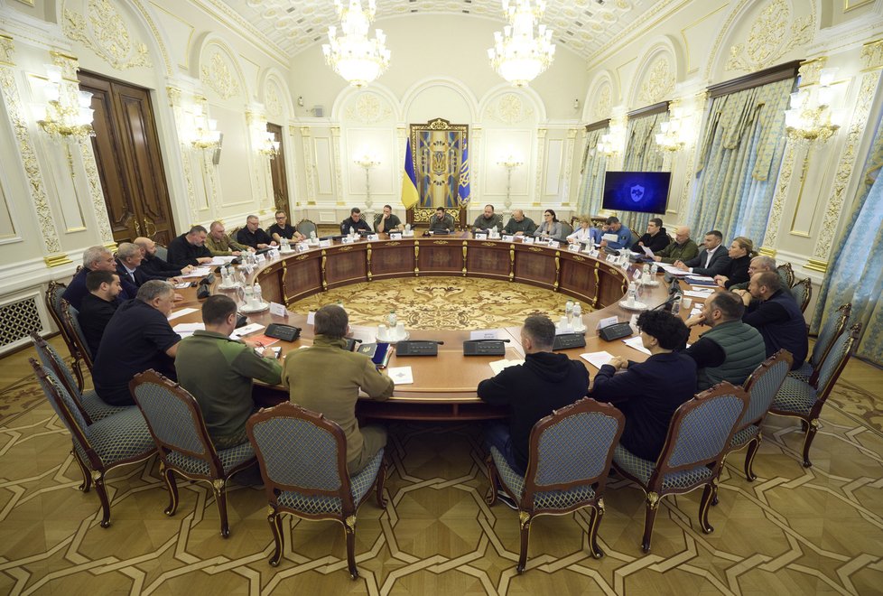 Rada národní bezpečnosti a obrany v Kyjevě (30. 9. 2022)