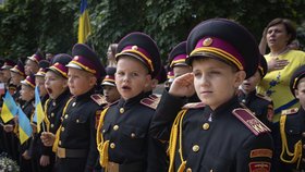 První školní den na Ukrajině