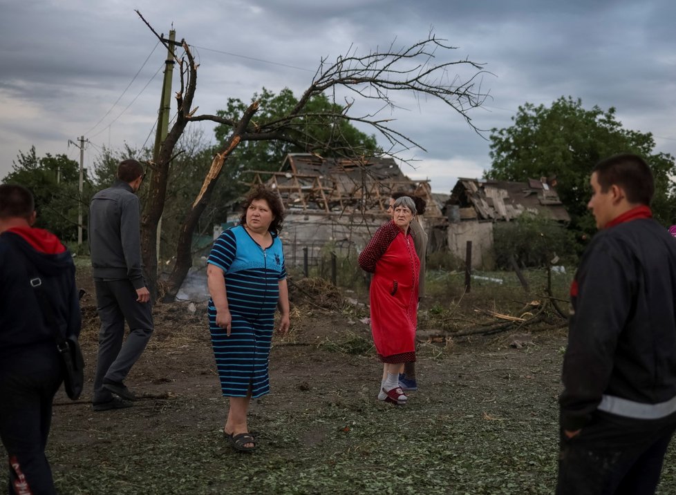 Zdevastované město Pokrovsk v Doněckém regionu (15. 6. 2022)