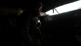 Ukrajinští vojáci v Jižním Donbasu (29. 11. 2022)
