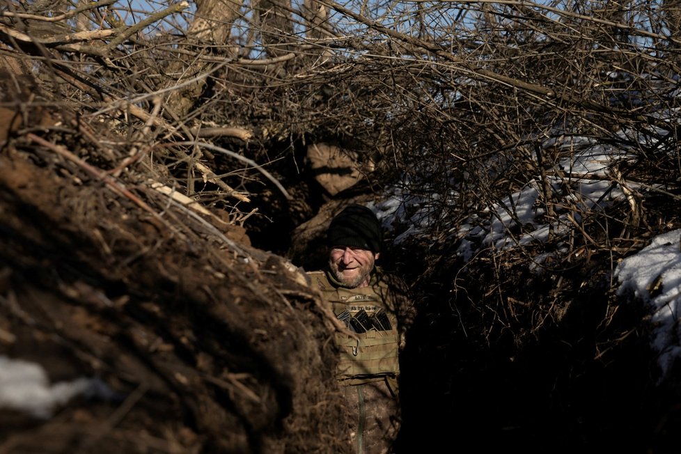 Válka na Ukrajině: Vojáci v Doněckém regionu (11. 2. 2023)