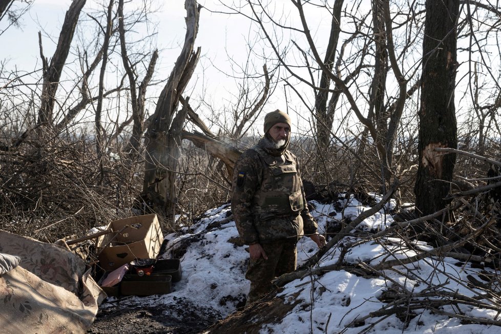 Válka na Ukrajině: Vojáci v Doněckém regionu (11. 2. 2023)