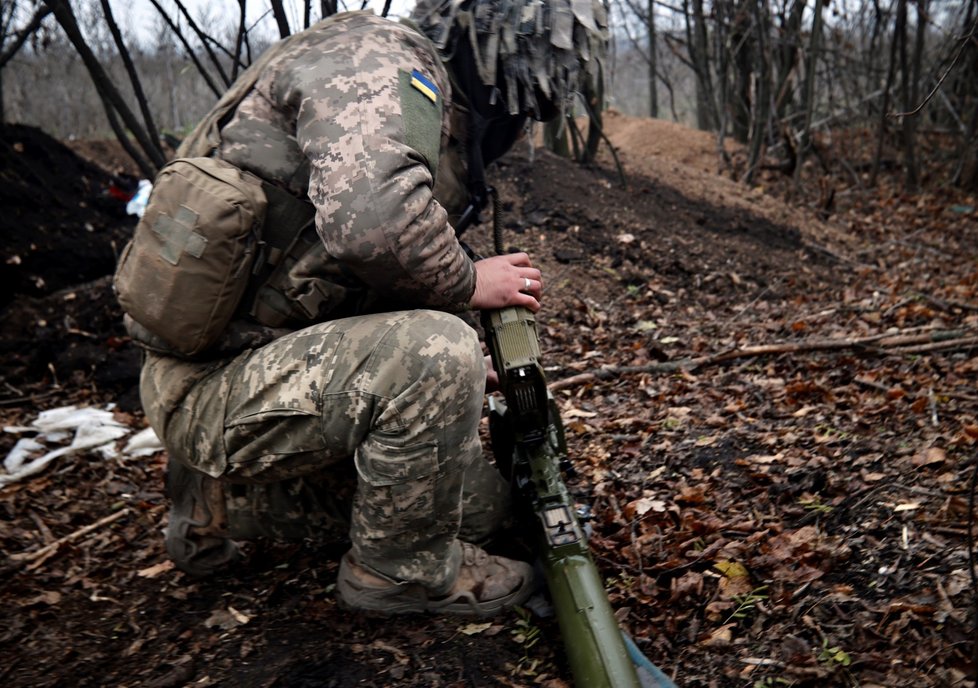 Boje v Doněcku: Ukrajinští vojáci (16. 11. 2022)