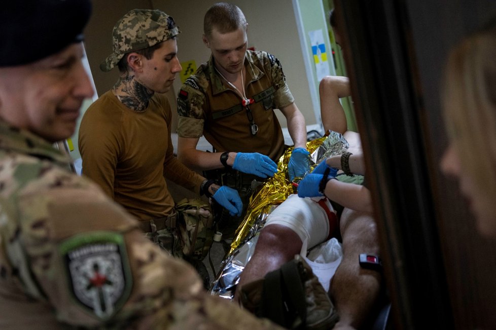 Zranění vojáci v Doněckém regionu (8. 6. 2022)