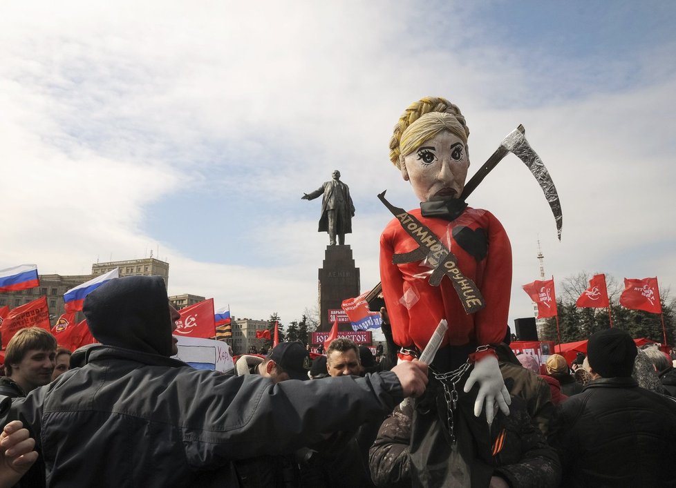 Protesty proti kandidatuře Julije Tymošenkové na prezidentku