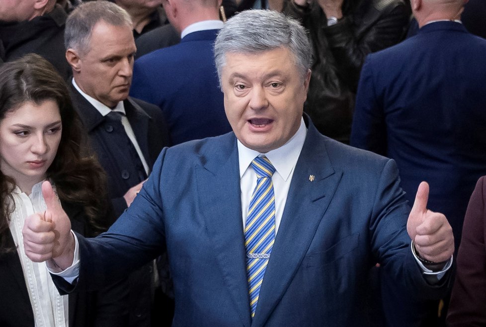 Ukrajinský prezident Petro Porošenko obhajuje mandát. (31. 3. 2019)