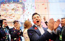 V ukrajinských volbách triumfoval herec Zelenskyj: Komik prezidentem