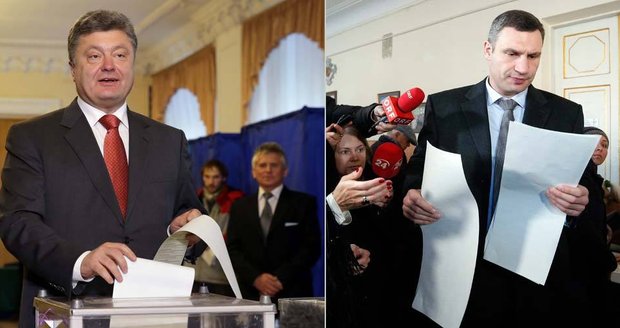 Volby na Ukrajině: Účast je chabá, ale Kličko a Porošenko už hlasovali