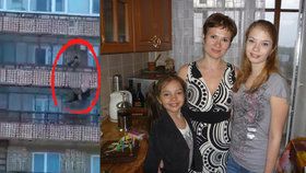 Ukrajinská učitelka vyhodila mrtvou dceru z balkonu.