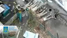Údajná poprava ukrajinských zajatých vojáků