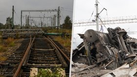 Rusové značně poničili ukrajinské železnice.