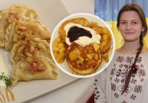 Autentické pokrmy z ukrajinské kuchyně vařili studenti Vysoké školy hotelové a ekonomické v Praze.