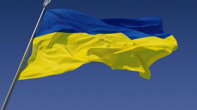 Ukrajinská vlajka (ilustrační foto)
