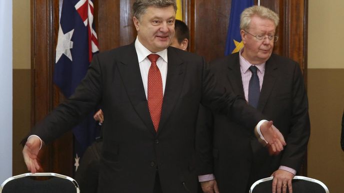 ukrajinský prezident Petro Porošenko při návštěve Austrálie