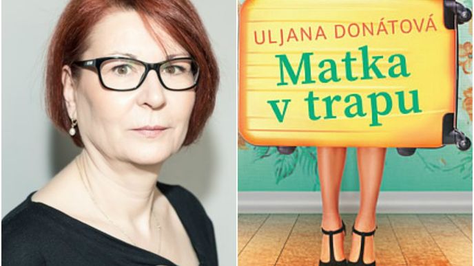 Uljana Donátová a obálka jejího druhého románu
