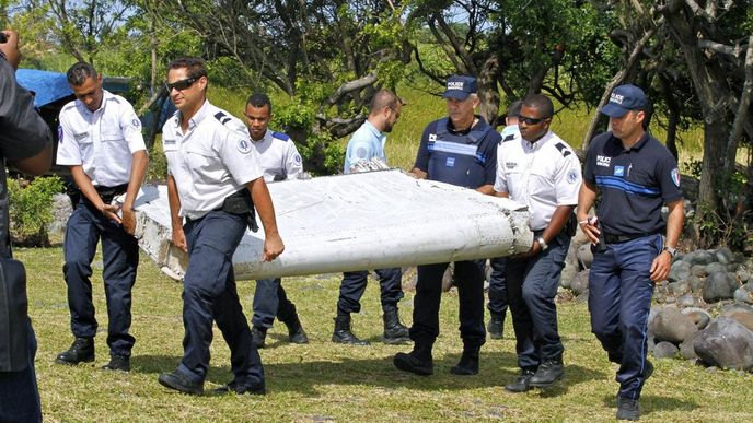 Úlomek letadla nalezený na Réunionu