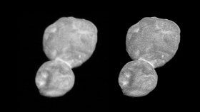 NASA zveřejnila fotografii planetky Ultima Thule (2. 1. 2019)