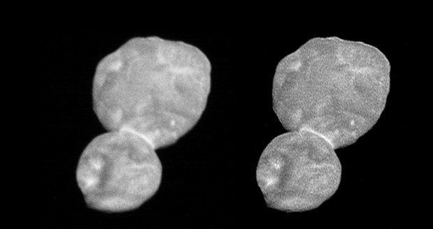 „Vypadá jako sněhulák.“ NASA ukázala ostrou fotku planetky Ultima Thule