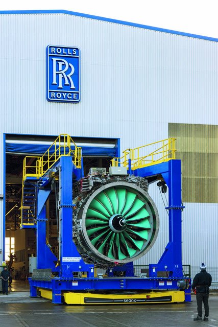 Transport motoru UltraFan z továrny Rolls-Royce