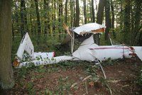 U Dvořiska se zřítilo malé letadlo: Pilot v troskách zahynul