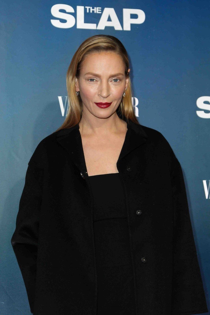 Herečka Uma Thurman na premiéře filmu Slap vypadala jinak, než jak jsou její fanoušci zvyklí.