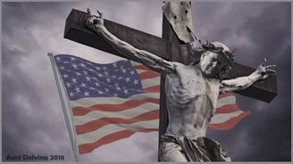 Trump jako Ježíš na kříži: Bezbřehá láska k americkému prezidentovi ve 46 obrazech