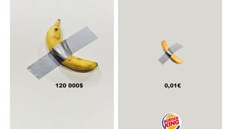 Přilepený banán: 17 značek, které zareagovaly na „lahodné umění“. Podívejte se na jejich reklamy
