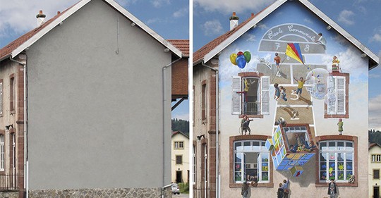 Dokonalý optický klam: Fasády domů, které vás překvapí svojí hravostí. Podívejte se