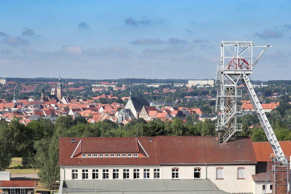 Německé město Freiberg.